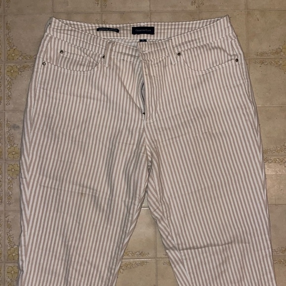 Charter Club Striped Pants 
Straight leg - Picture 2 of 3